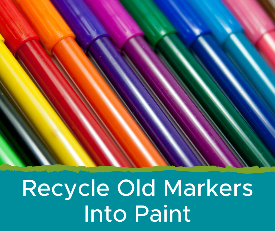 Recycle Old Markers into Paint!  
